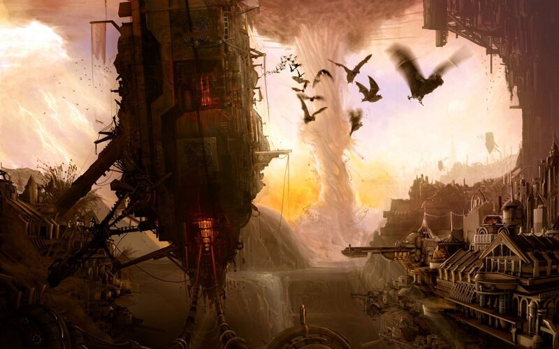 Flying City Explosion