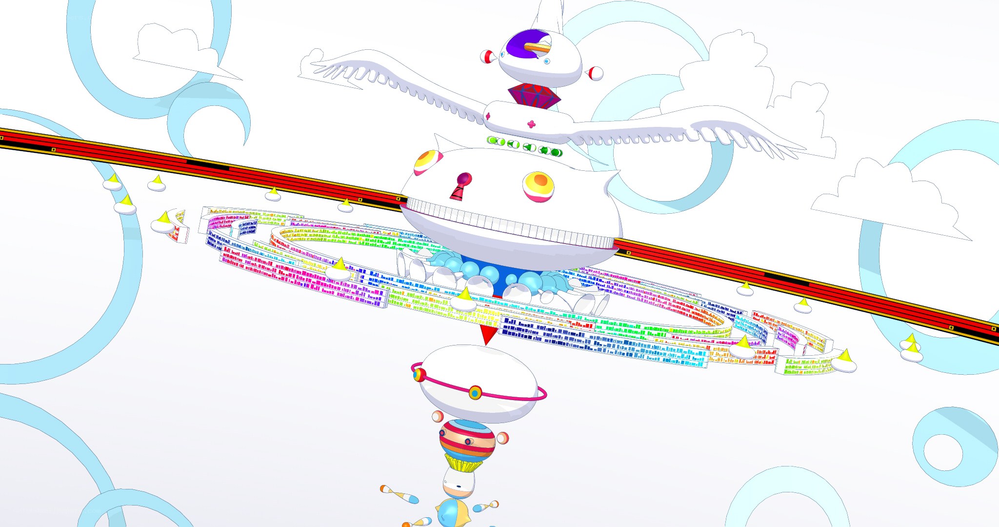 flying city in the sky
