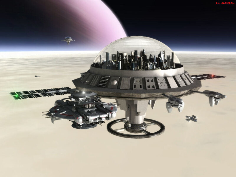 Flying City Space Station