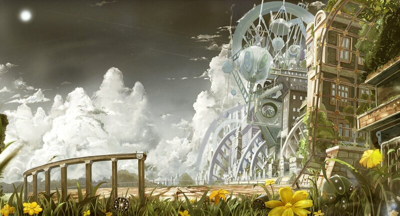 Flying City with Ferris Wheel