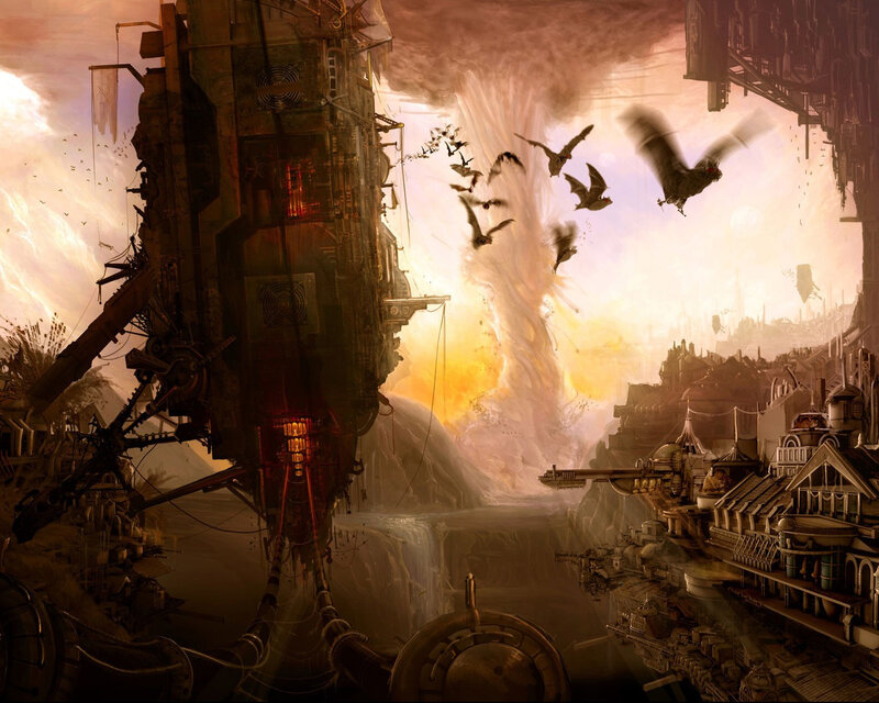 Flying Cityscape