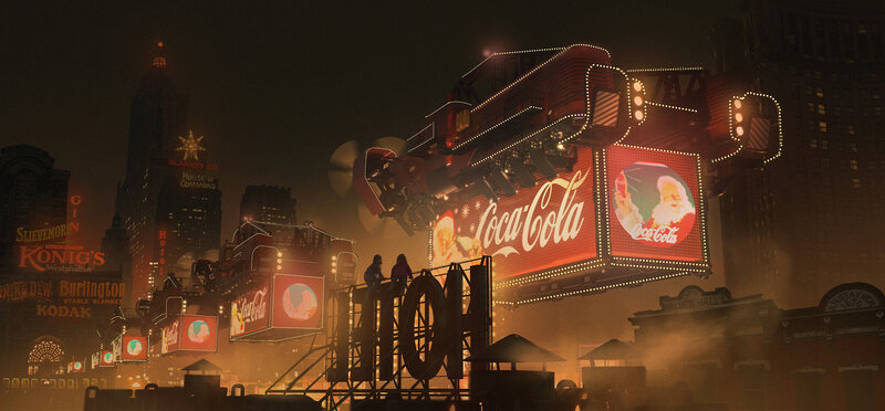 Flying Coca-Cola Billboard