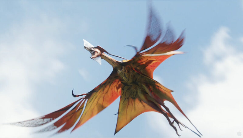 flying creature in sky