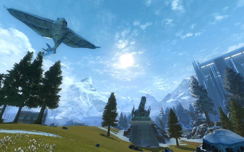 Flying Creature over Mountain