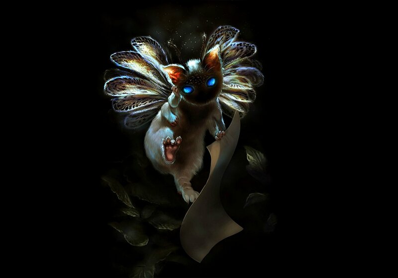 Flying Creature with Blue Eyes