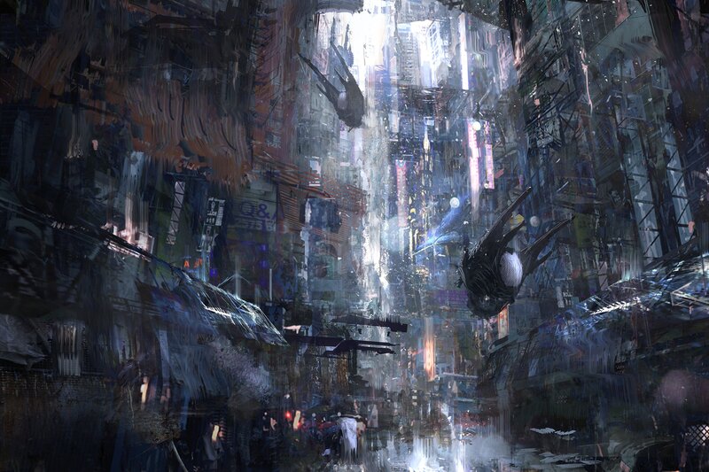 Flying Creatures in City