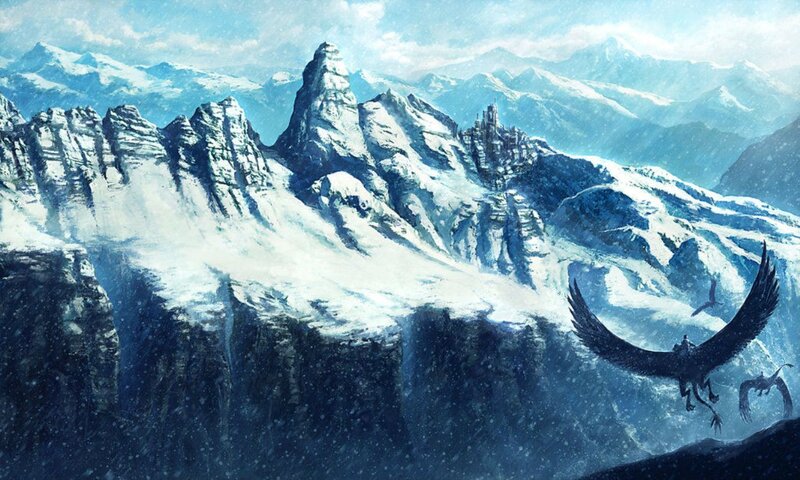 Flying Creatures in Mountains