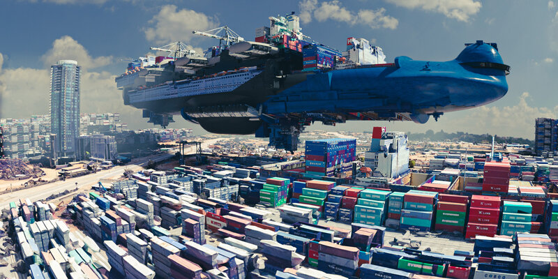 Flying Cruise Ship