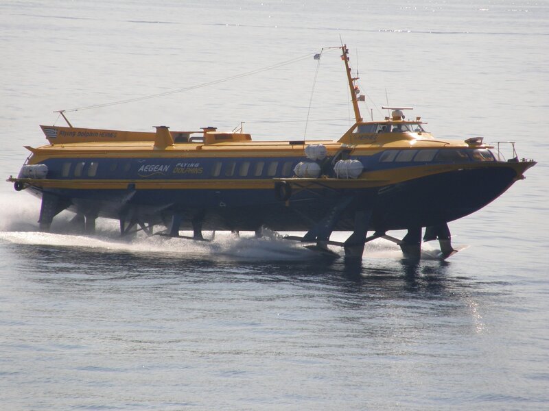 Flying Dolphin ferry in motion