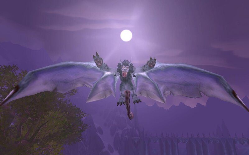 Flying Dragon Creature — Purple