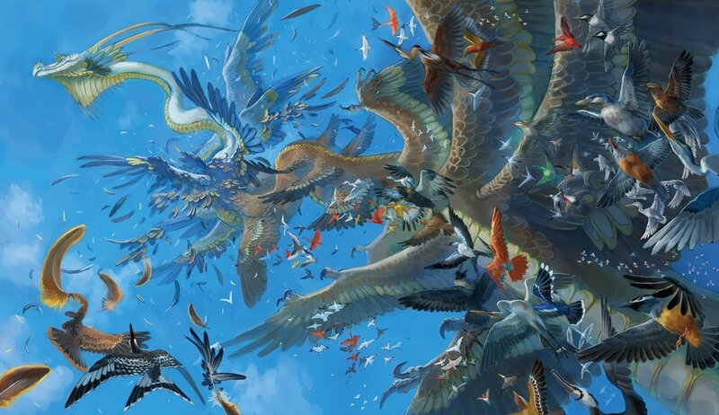 Flying Dragons and Birds