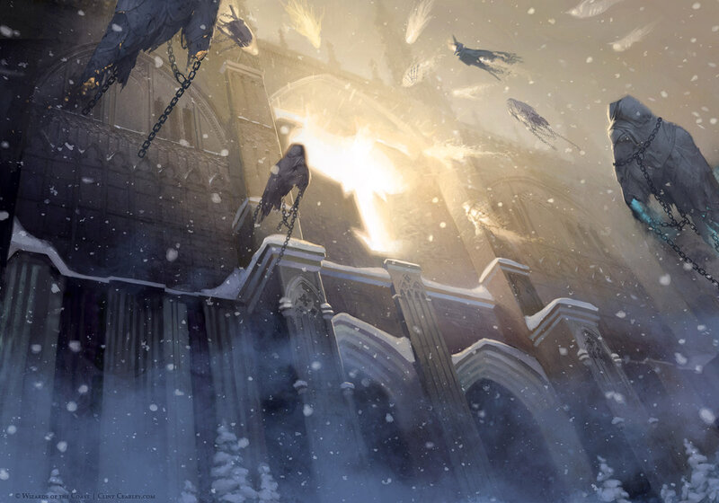 Flying Figures in Snow