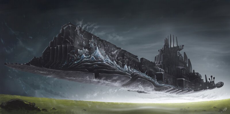 Flying Fortress Ship — Gray