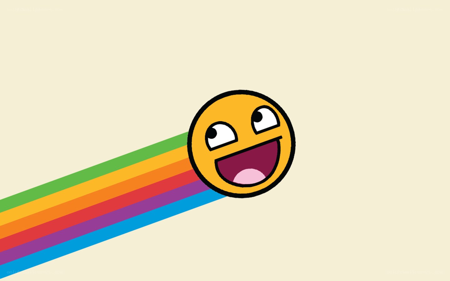 flying happy face emoji