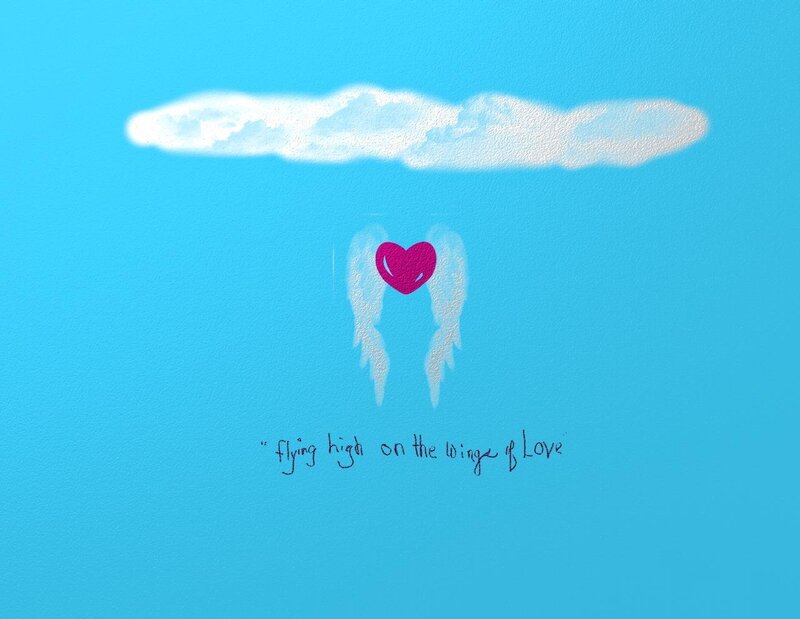 flying high on the wings of love