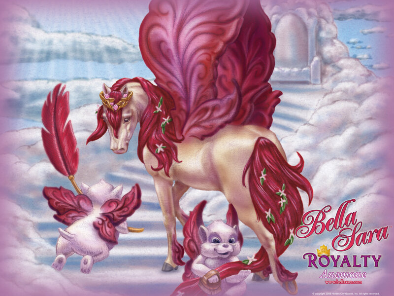 Flying Horse with Two Creatures