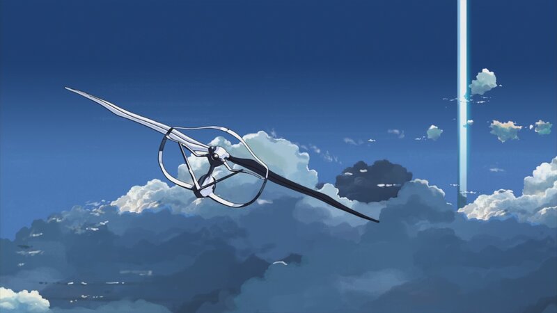 flying machine in the sky