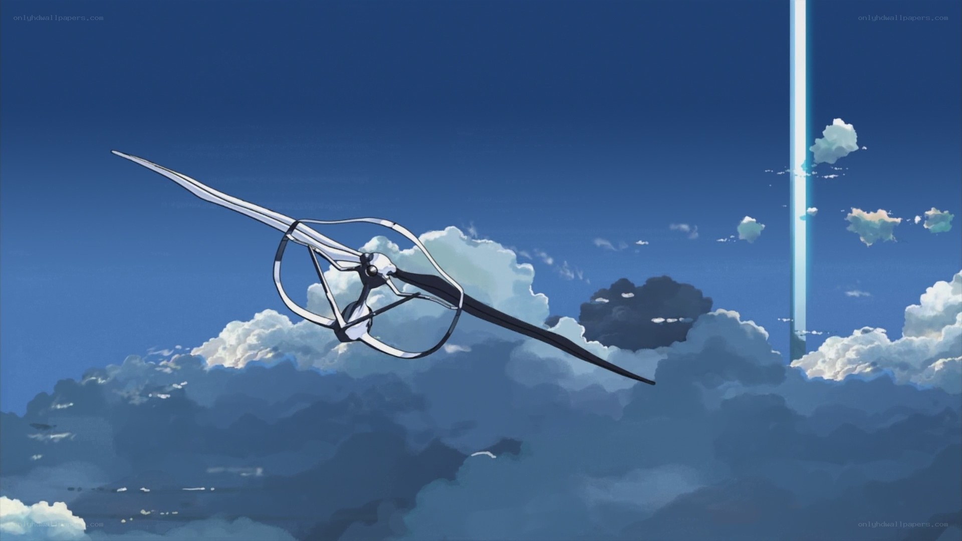 flying machine in the sky