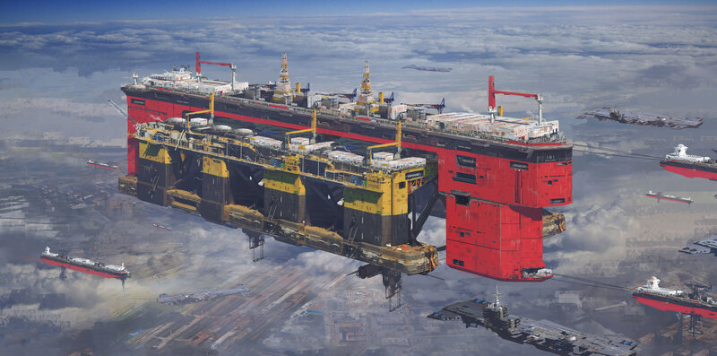 Flying Oil Platform