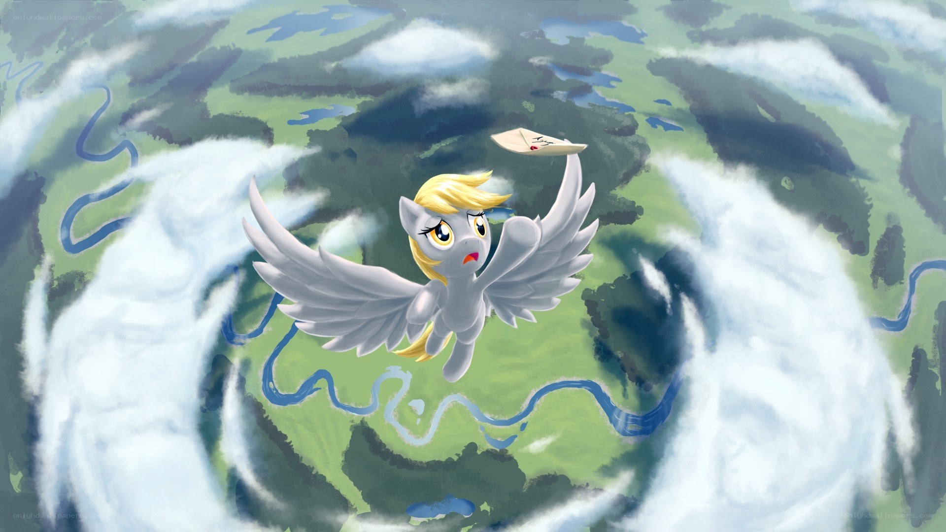 flying pegasus with letter
