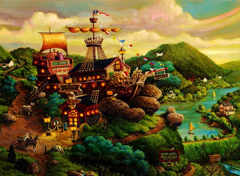 Flying Pirate Ship Hotel