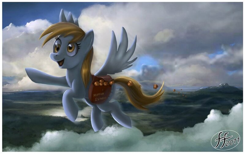 Flying Pony with Muffin Bag