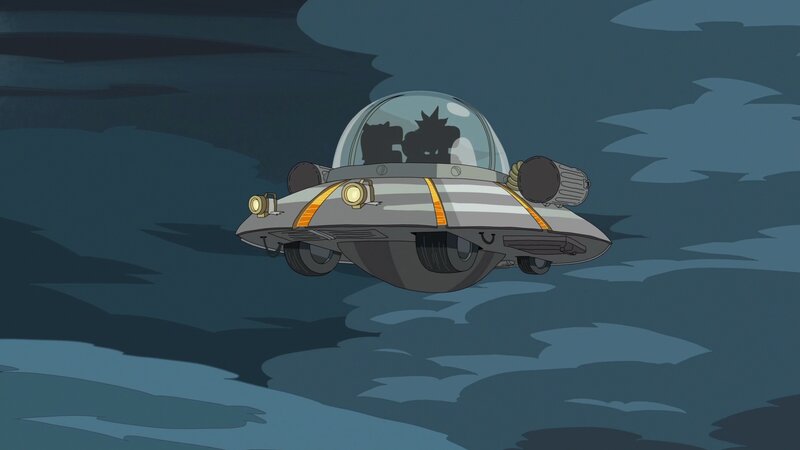 Flying Saucer in Clouds