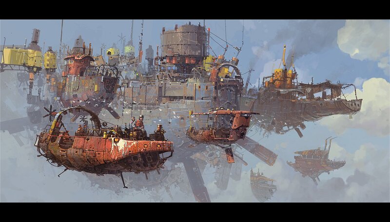 Flying Scrap Ships