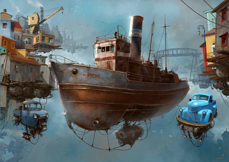 Flying Ship and Vehicles