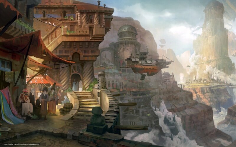 Flying Ship in Canyon City