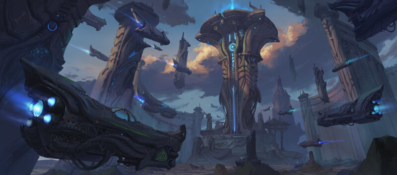 Flying Ships in a City