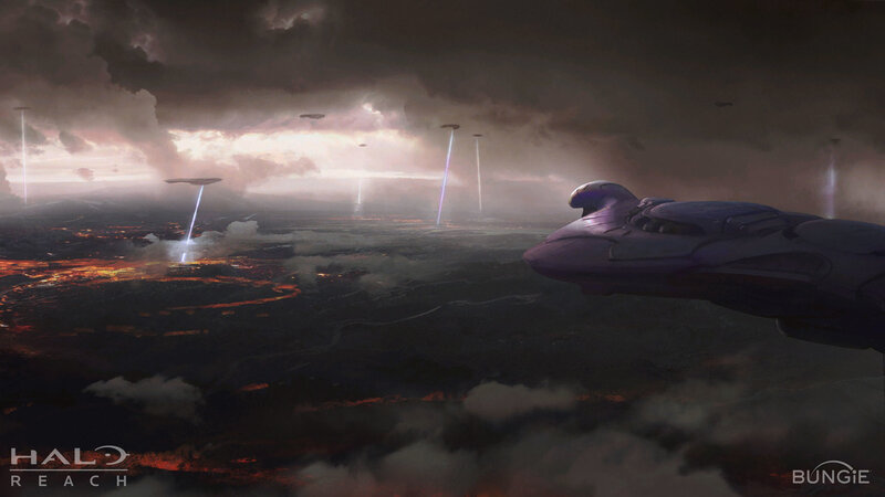 Flying Ships over War-torn Planet