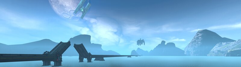 Flying Ships over Water — Blue