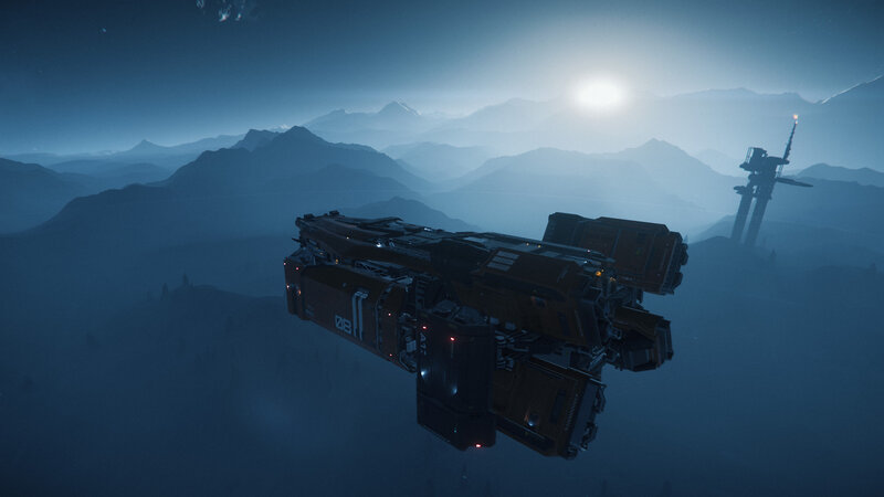 Flying Spacecraft — Blue