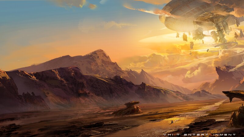 Flying Spacecraft over Mountains