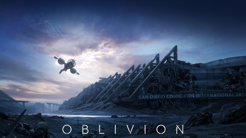 Flying Spacecraft over Ruins
