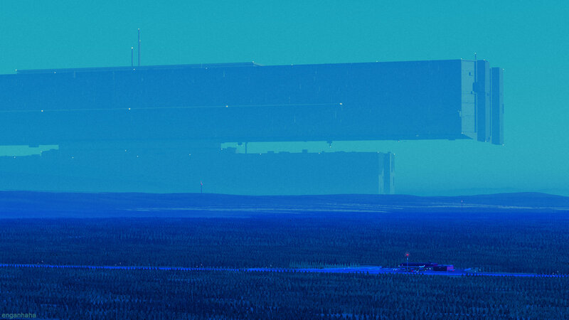Flying Structure over Forest
