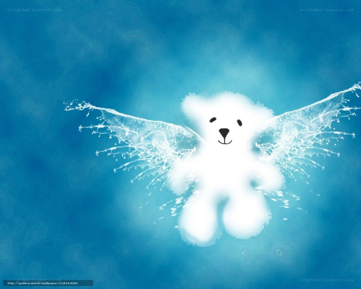 flying teddy bear with wings