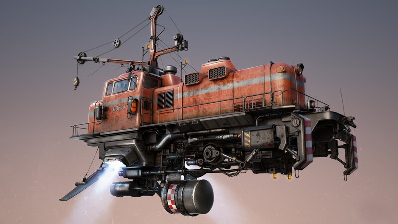 Flying Train Vehicle