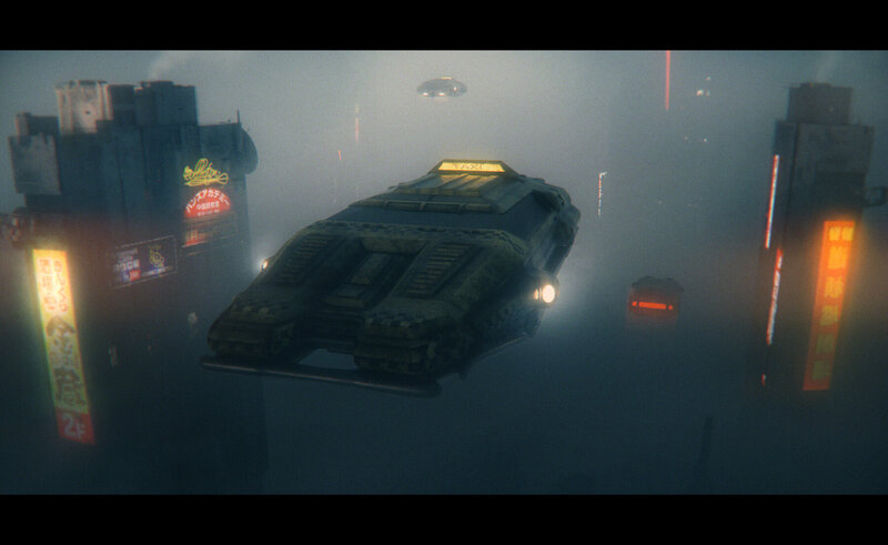 Flying Vehicle in Fog