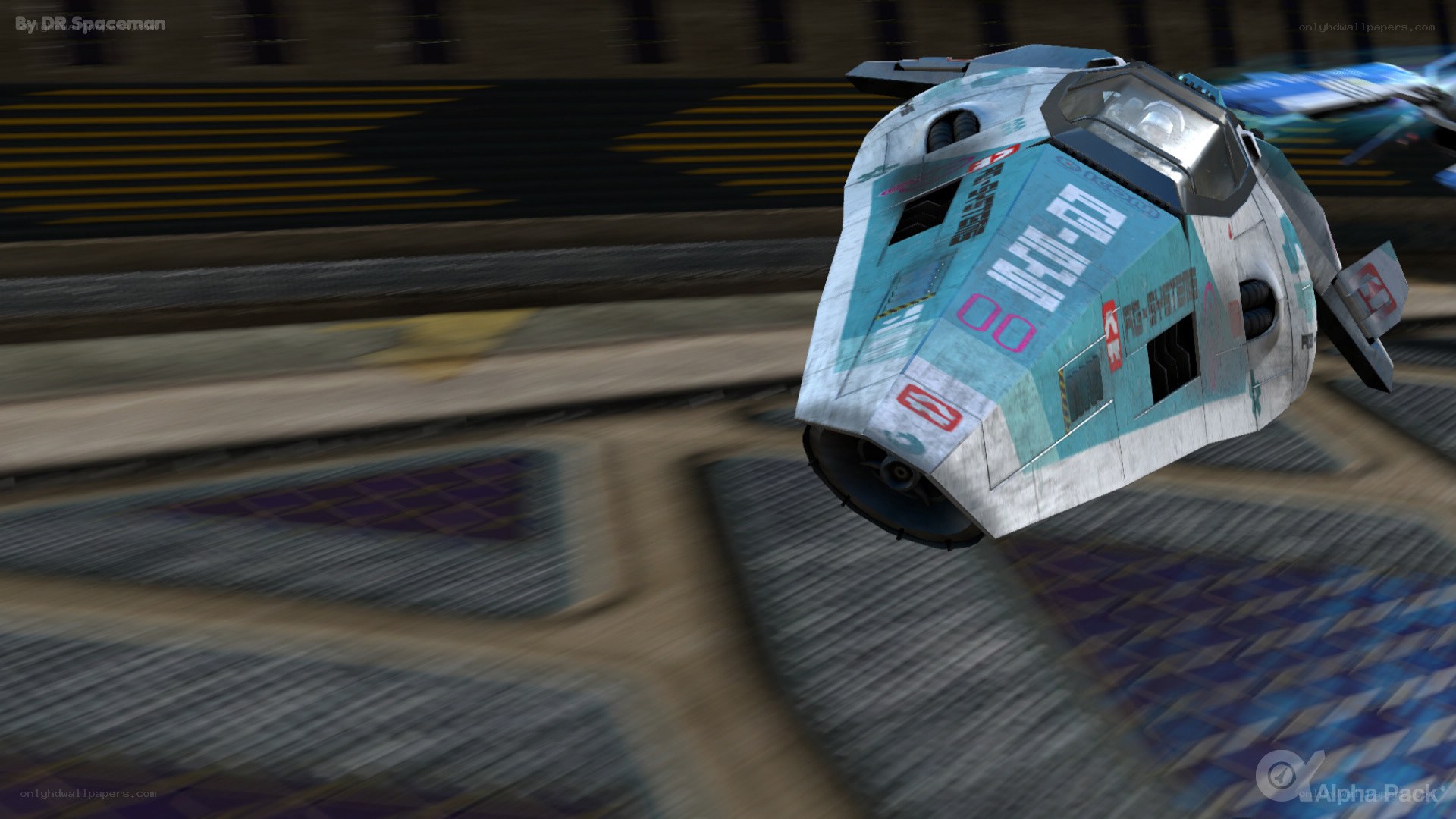 flying vehicle in motion