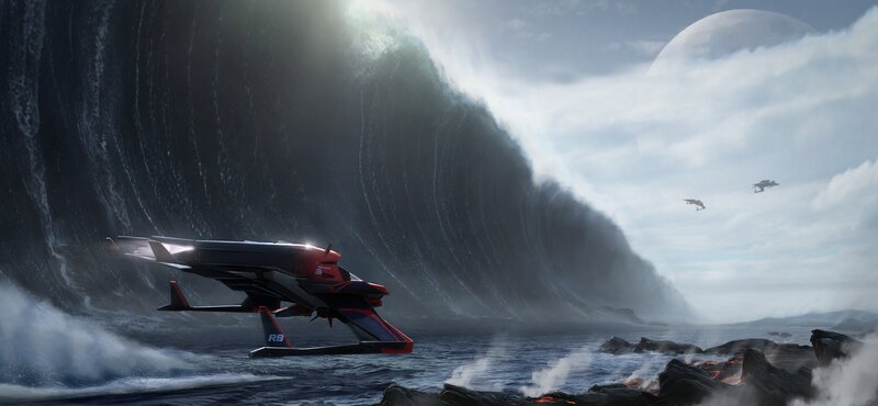 Flying Vehicle on Water