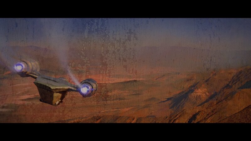 Flying Vehicle over Desert