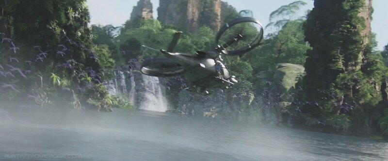Flying Vehicle over River