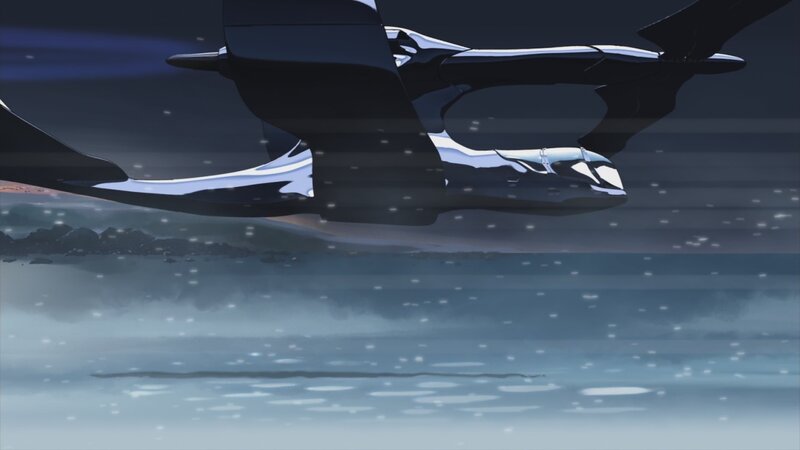 flying vehicle over water