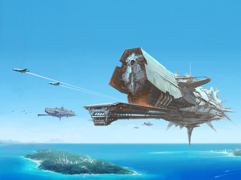 Flying Warship Fleet