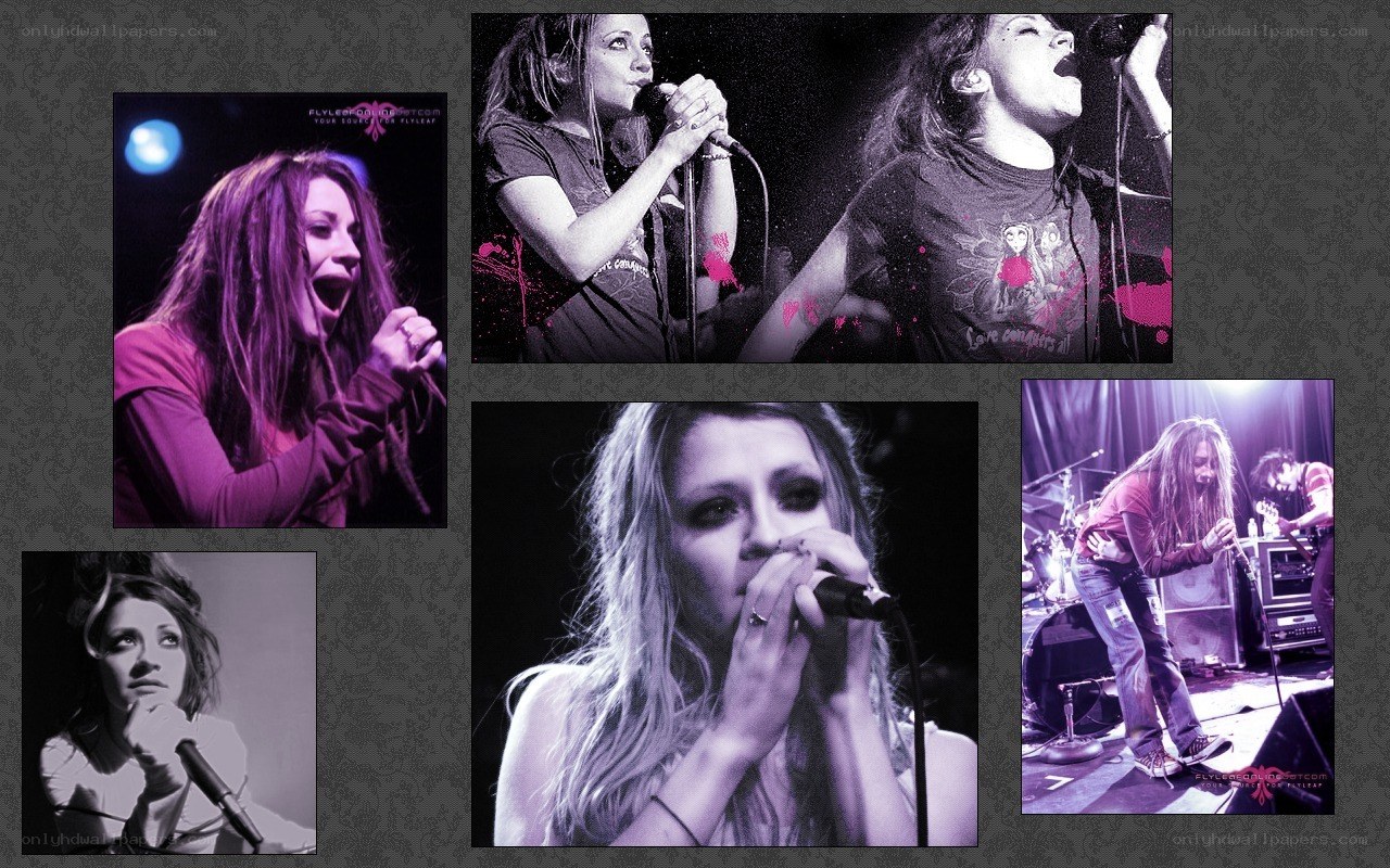 Flyleaf band collage
