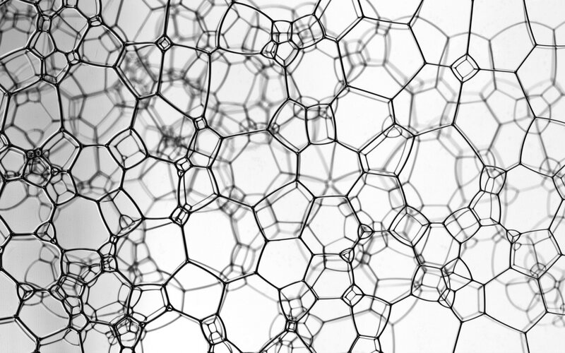 Foam Bubbles in Pattern