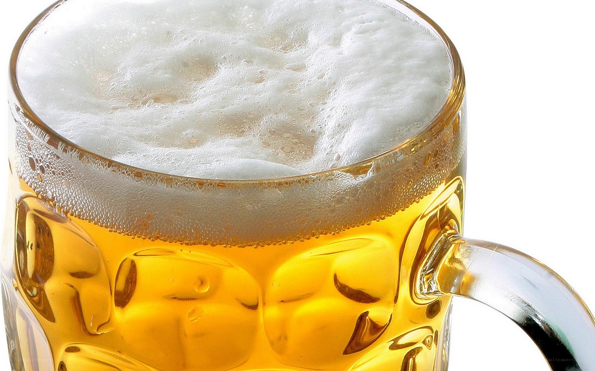 foamy beer in a mug