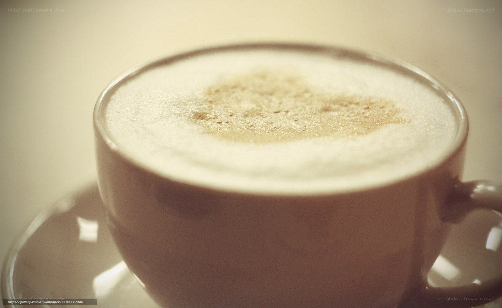foamy coffee in a cup